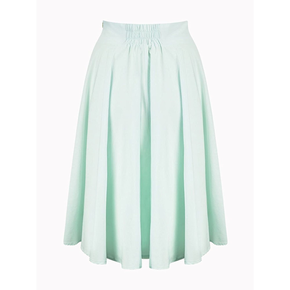 Record Your Inspired Fashion Women's Solid High Waist Trumpet Midi Skirt Record Your Inspired Fashion Women's Solid High Waist Trumpet Midi Skirt