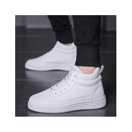 Autumn And Winter 2025 Men’s Shoes Lovers All White Shoes High Top Board Shoes